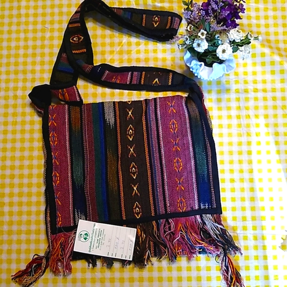 Boho tribal shoulder bag
